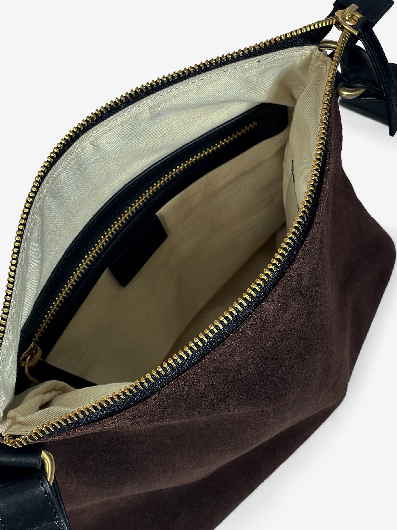 Luna Suede Axelremsväska