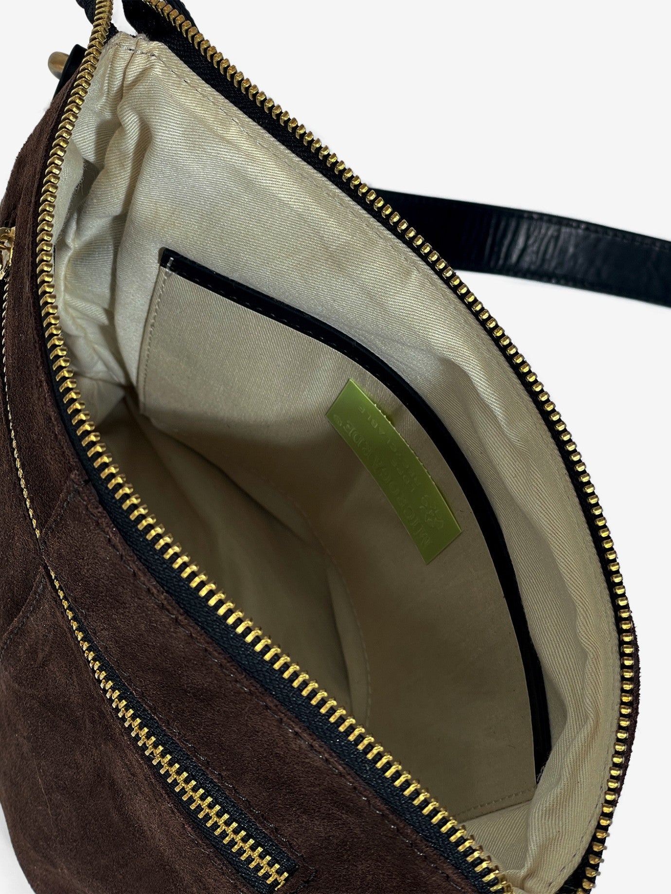 Luna Suede Axelremsväska