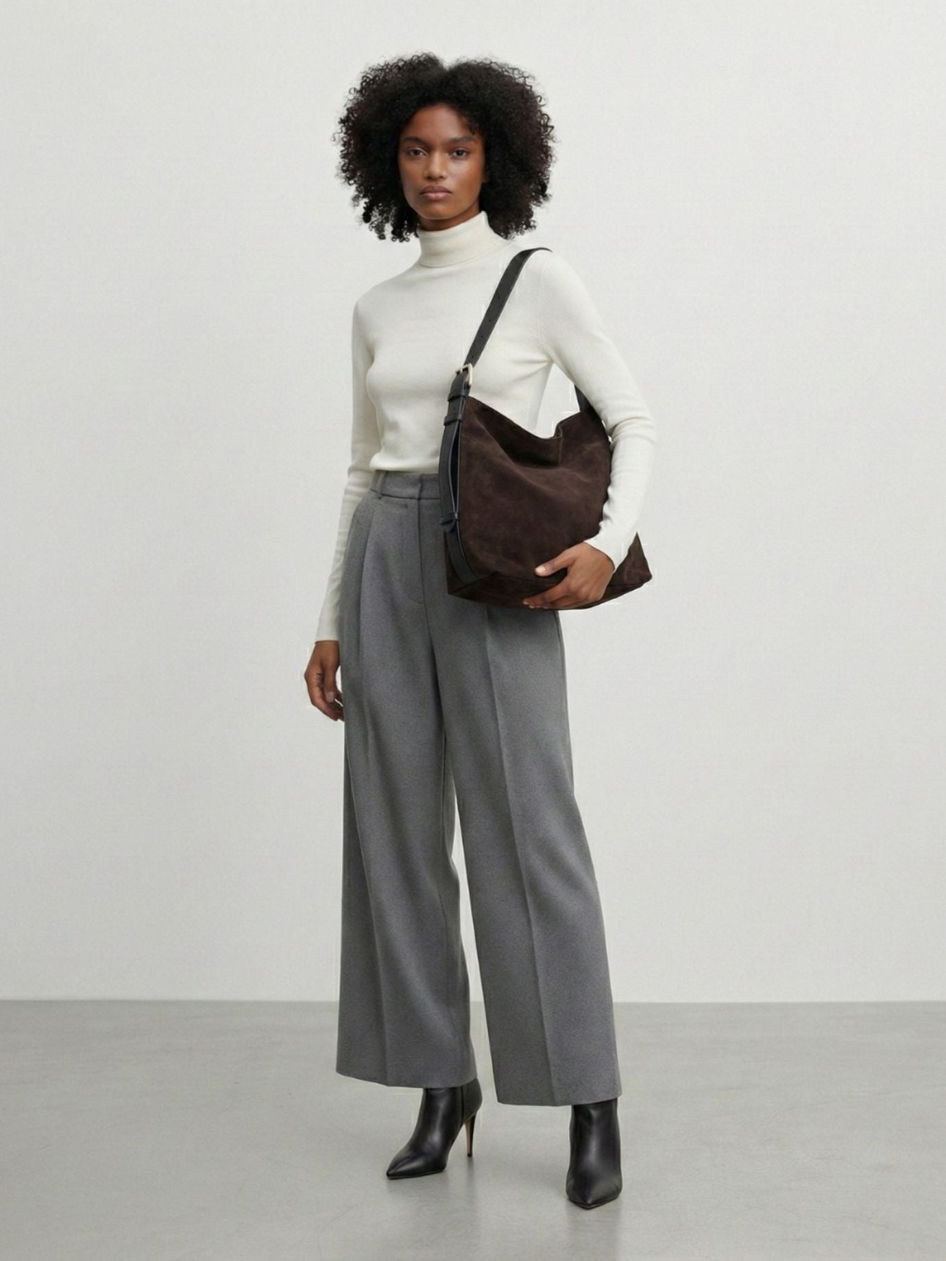 Mila Suede Tote Bag